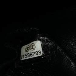 مملوكة مسبقًا Chanel Black/Silver Quilted Tweed and Leather Medium Classic Double Flap Bag