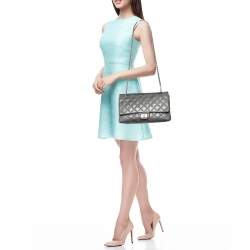 Chanel Blue Quilted Leather Wild Stitch Reissue 2.55 Classic 227 Double Flap Bag