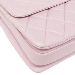 Pre Owned Chanel Pink Quilted Leather Small Trendy CC Flap Top Handle Bag