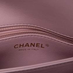 Pre Owned Chanel Pink Quilted Leather Small Trendy CC Flap Top Handle Bag