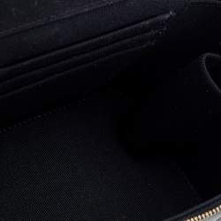 Pre Owned Chanel Black Quilted Leather Small Vanity Case Bag