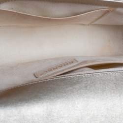 Pre Owned حقيبة شانيل بوي نيو جلد مخرمة ذهبية ميتالك متوسطة