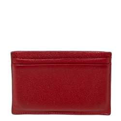 Pre Owned حافظة بطاقات شانيل جلد كافيار مبطن بني مزينة شعار الماركة سي سي 