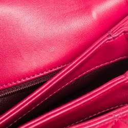 Pre Owned Chanel Pink Quilted Leather Small Trendy CC Flap Top Handle Bag
