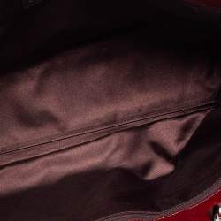 Pre Owned Chanel Burgundy Ombré Quilted Patent Leather 2.55 Reissue Bag