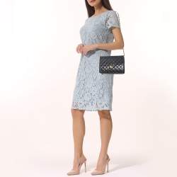 Pre Owned Chanel Black Quilted Leather Vintage Classic Square Flap Bag