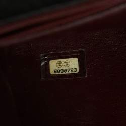 Pre Owned Chanel Black Quilted Leather Vintage Classic Square Flap Bag