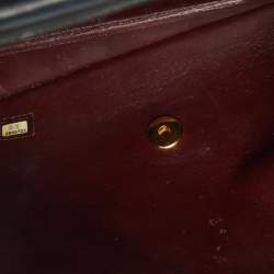 Pre Owned Chanel Black Quilted Leather Vintage Classic Square Flap Bag