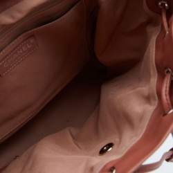 Pre Owned Chanel Rust Brown Quilted Leather Large Urban Spirit Backpack