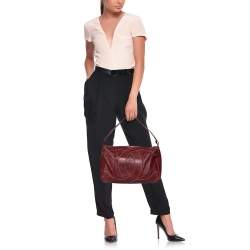 Pre Owned Chanel Red Leather Suprique CC Hobo