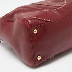 Pre Owned Chanel Red Leather Suprique CC Hobo