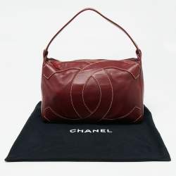 Pre Owned Chanel Red Leather Suprique CC Hobo