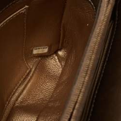 مملوكة مسبقًا Chanel Gold/Metallic Chevron Leather and Python Patchwork CC Flap Bag