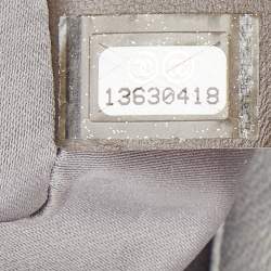 Pre Owned Chanel Grey Quilted Leather Maxi Classic Flap Bag