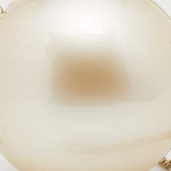 مملوكة مسبقًا Chanel Pearl Plexiglass Round Shape Minaudiere Evening Bag