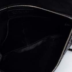 Pre Owned Chanel Black Quilted Leather Limited Edition Christmas 2014 Evening Bag