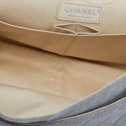 Pre Owned Chanel Tricolor Denim Reissue 2.55 Classic 226 Flap Bag