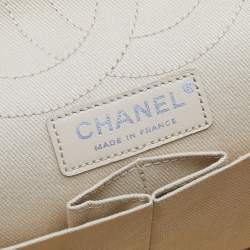 Pre Owned Chanel Tricolor Denim Reissue 2.55 Classic 226 Flap Bag