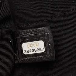 Pre Owned حقيبة يد توتس شانيل جلد كافيار أسود