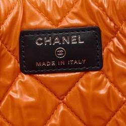 Pre Owned حقيبة كلتش شانيل ديافيل دينم أزرق كحلي