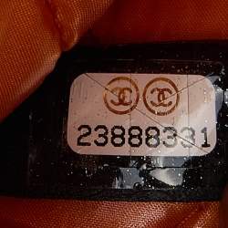 Pre Owned حقيبة كلتش شانيل ديافيل دينم أزرق كحلي