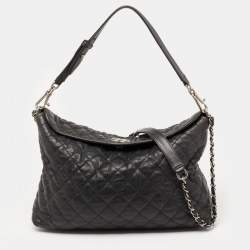 مملوكة مسبقًا حقيبة شانيل شوبير جلد كافيار مبطن أسود سي سي