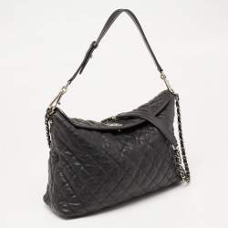 مملوكة مسبقًا حقيبة شانيل شوبير جلد كافيار مبطن أسود سي سي