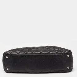 مملوكة مسبقًا حقيبة شانيل شوبير جلد كافيار مبطن أسود سي سي