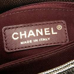Pre Owned Chanel Metallic Caviar Leather Mini Coco Top Handle Bag