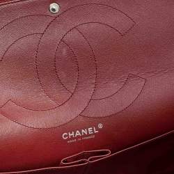 Pre Owned Chanel Red Quilted Caviar Leather 227 Reissue 2.55 Flap Bag