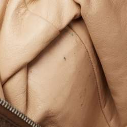 Pre Owned حقيب يد توتس شانيل مودرن جلد برونزي بسلسلة متوسطة