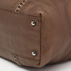 Pre Owned حقيب يد توتس شانيل مودرن جلد برونزي بسلسلة متوسطة