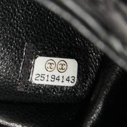 Pre Owned Chanel Black Textured Leather Reissue 2.55 Classic 226 Flap Bag