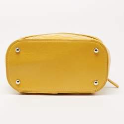 Pre Owned Chanel Yellow Quilted Leather and PVC Aquarium Backpack