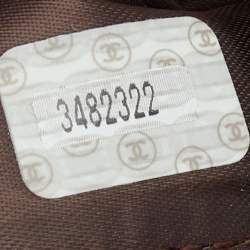 Pre Owned Chanel Brown Quilted Caviar Leather Vintage Belt Bag