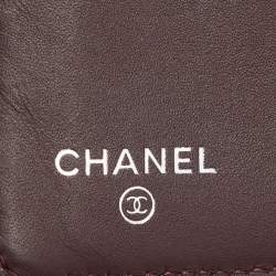 Chanel Black Quilted Caviar Leather Yen Continental Wallet