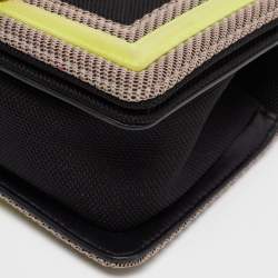 مملوكة مسبقًا Chanel Tricolor Quilted Fabric Small Boy Flap Bag