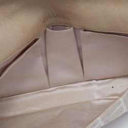 مملوكة مسبقًا حقيبة شانيل ترافيل لين إي / دبليو كانفاس بيج مبطن بقلاب