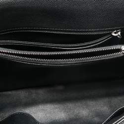 Pre Owned Chanel Black Caviar Leather Maxi Coco Top Handle Bag