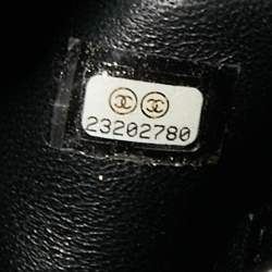 Pre Owned Chanel Black Caviar Leather Maxi Coco Top Handle Bag