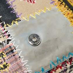 Pre Owned Chanel Multicolor Patchwork Jumbo Classic Single Flap Bag