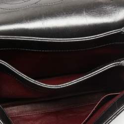 Pre Owned Chanel Black Quilted Leather Small Trendy CC Flap Top Handle Bag