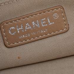 مملوكة مسبقًا حقيبة يد توتس شانيل تايمليس شوبير جلد كافيار مبطن كريمي سي سي