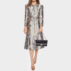 Pre Owned Chanel Black Textured Patent Leather CC Frame Pochette