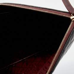 Pre Owned Chanel Black Quilted Leather O Case Clutch