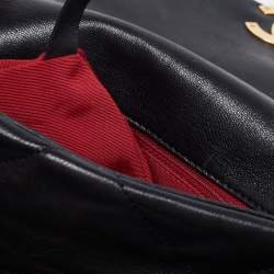 Pre Owned Chanel Black Quilted Leather Medium 19 Flap Bag