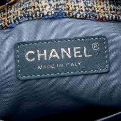 Pre Owned Chanel Multicolor Tweed and Leather Gabrielle Backpack