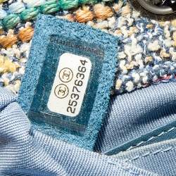 Pre Owned Chanel Multicolor Tweed and Leather Gabrielle Backpack