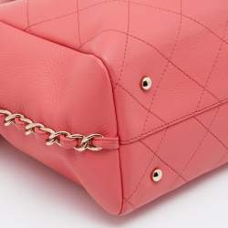 Chanel Pink Quilted Leather Small Neo Soft Shopping Tote 