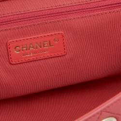 Chanel Pink Quilted Leather Small Neo Soft Shopping Tote 